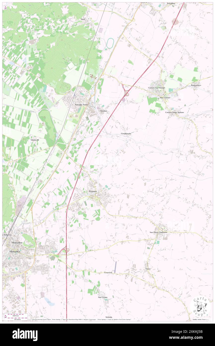 Casona, Provincia di Padova, IT, Italie, Vénétie, n 45 16' 8'', N 11 47' 39'', carte, Carthascapes carte publiée en 2024. Explorez Cartascapes, une carte qui révèle la diversité des paysages, des cultures et des écosystèmes de la Terre. Voyage à travers le temps et l'espace, découvrir l'interconnexion du passé, du présent et de l'avenir de notre planète. Banque D'Images