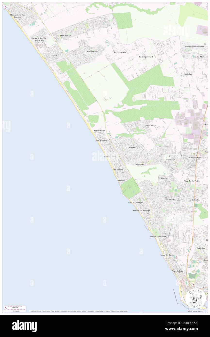 Spiaggia Lavinio, IT, Italie, N 41 29' 59'', N 12 34' 52'', carte, Carthascapes carte publiée en 2024. Explorez Cartascapes, une carte qui révèle la diversité des paysages, des cultures et des écosystèmes de la Terre. Voyage à travers le temps et l'espace, découvrir l'interconnexion du passé, du présent et de l'avenir de notre planète. Banque D'Images