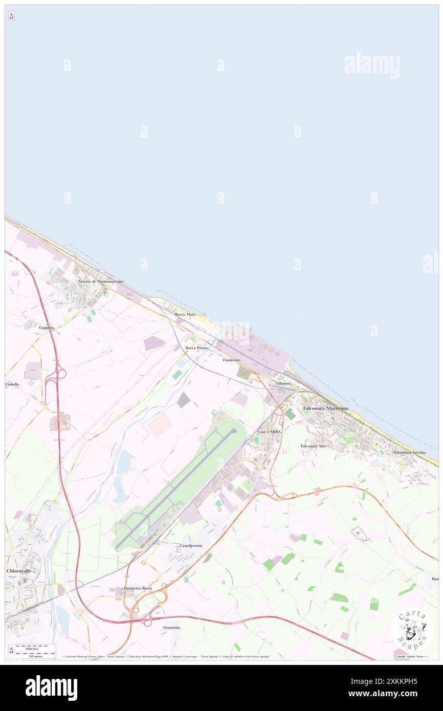 Fiume Esino, IT, Italie, N 43 38' 31'', N 13 22' 21'', carte, Cartascapes carte publiée en 2024. Explorez Cartascapes, une carte qui révèle la diversité des paysages, des cultures et des écosystèmes de la Terre. Voyage à travers le temps et l'espace, découvrir l'interconnexion du passé, du présent et de l'avenir de notre planète. Banque D'Images