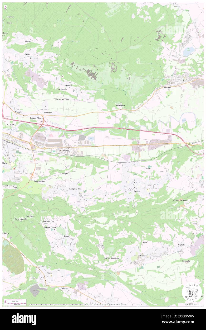 Sant'Antonio di Ranverso, Torino, IT, Italie, Piémont, n 45 4' 51'', N 7 26' 54'', carte, Cartascapes carte publiée en 2024. Explorez Cartascapes, une carte qui révèle la diversité des paysages, des cultures et des écosystèmes de la Terre. Voyage à travers le temps et l'espace, découvrir l'interconnexion du passé, du présent et de l'avenir de notre planète. Banque D'Images