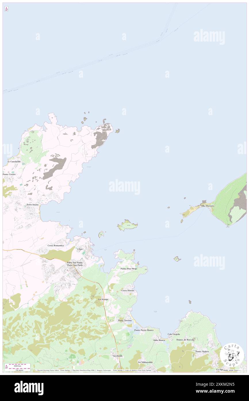 Golfo Sparlatta, IT, Italie, Sardaigne, N 40 53' 59'', N 9 39' 0'', carte, Carthascapes carte publiée en 2024. Explorez Cartascapes, une carte qui révèle la diversité des paysages, des cultures et des écosystèmes de la Terre. Voyage à travers le temps et l'espace, découvrir l'interconnexion du passé, du présent et de l'avenir de notre planète. Banque D'Images