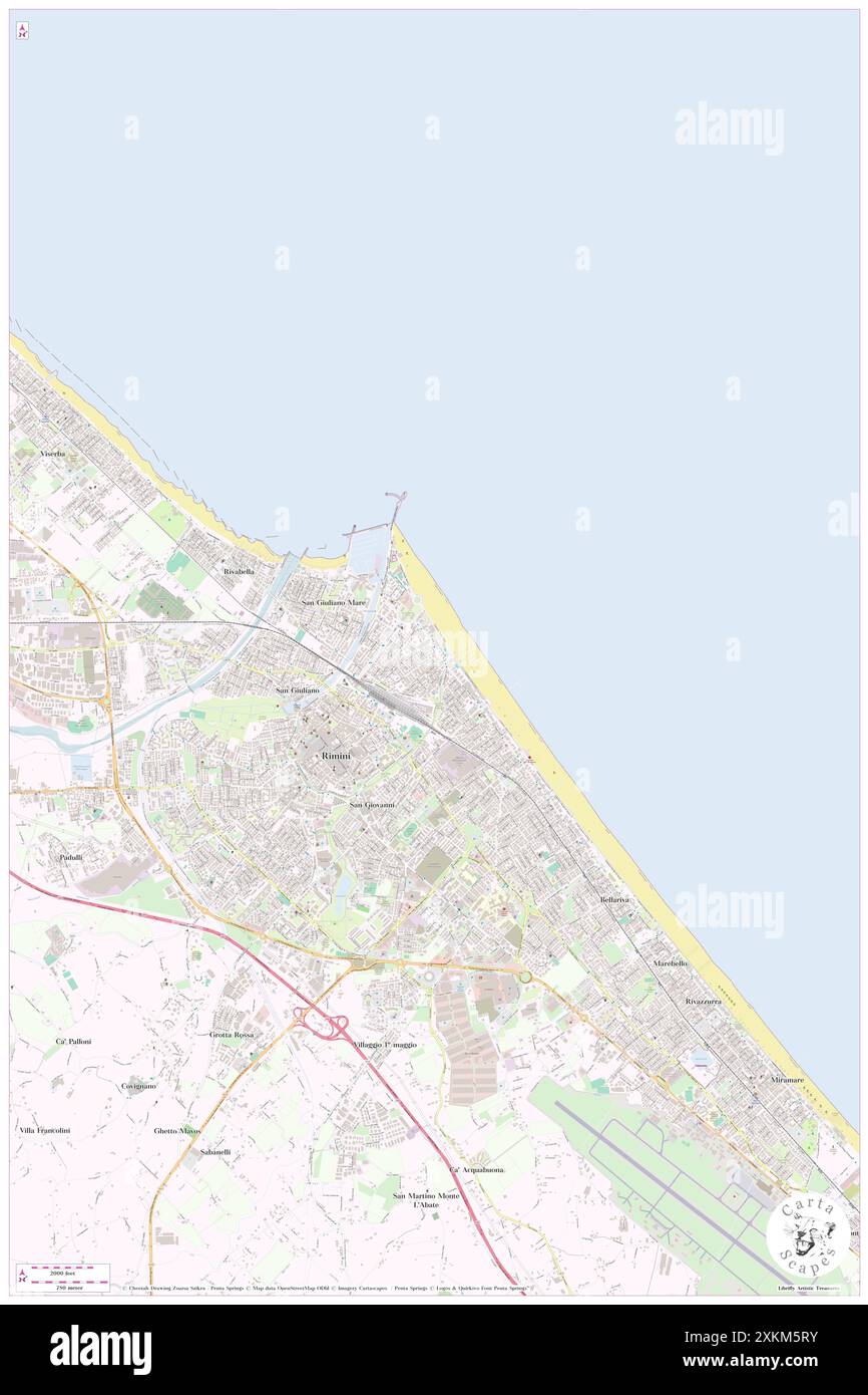 Hotel de Londres, Provincia di Rimini, IT, Italie, Émilie-Romagne, n 44 4' 5'', N 12 34' 48'', carte, Carthascapes carte publiée en 2024. Explorez Cartascapes, une carte qui révèle la diversité des paysages, des cultures et des écosystèmes de la Terre. Voyage à travers le temps et l'espace, découvrir l'interconnexion du passé, du présent et de l'avenir de notre planète. Banque D'Images