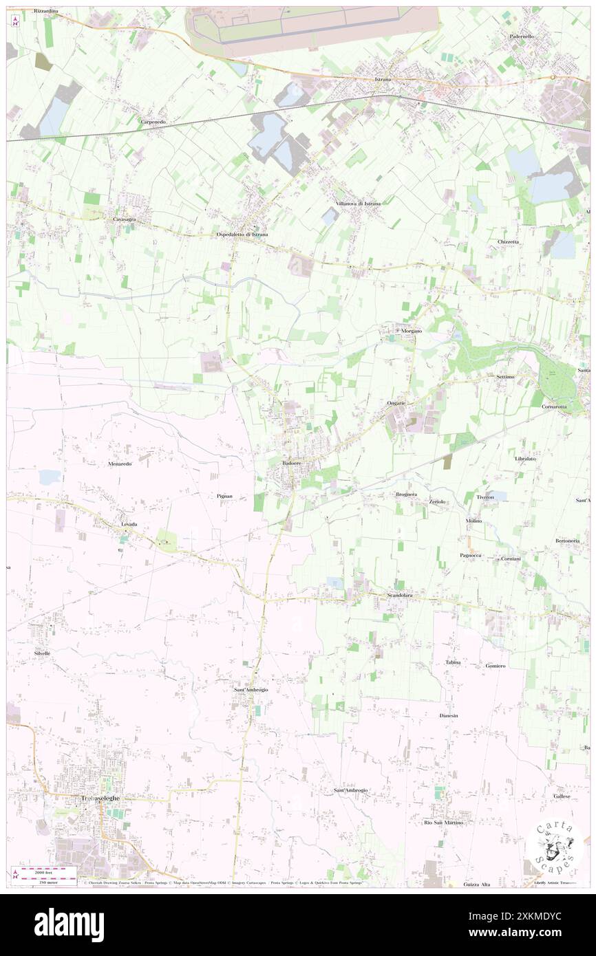 Badoere, Provincia di Treviso, IT, Italie, Vénétie, n 45 38' 3'', N 12 5' 6'', carte, Cartascapes carte publiée en 2024. Explorez Cartascapes, une carte qui révèle la diversité des paysages, des cultures et des écosystèmes de la Terre. Voyage à travers le temps et l'espace, découvrir l'interconnexion du passé, du présent et de l'avenir de notre planète. Banque D'Images