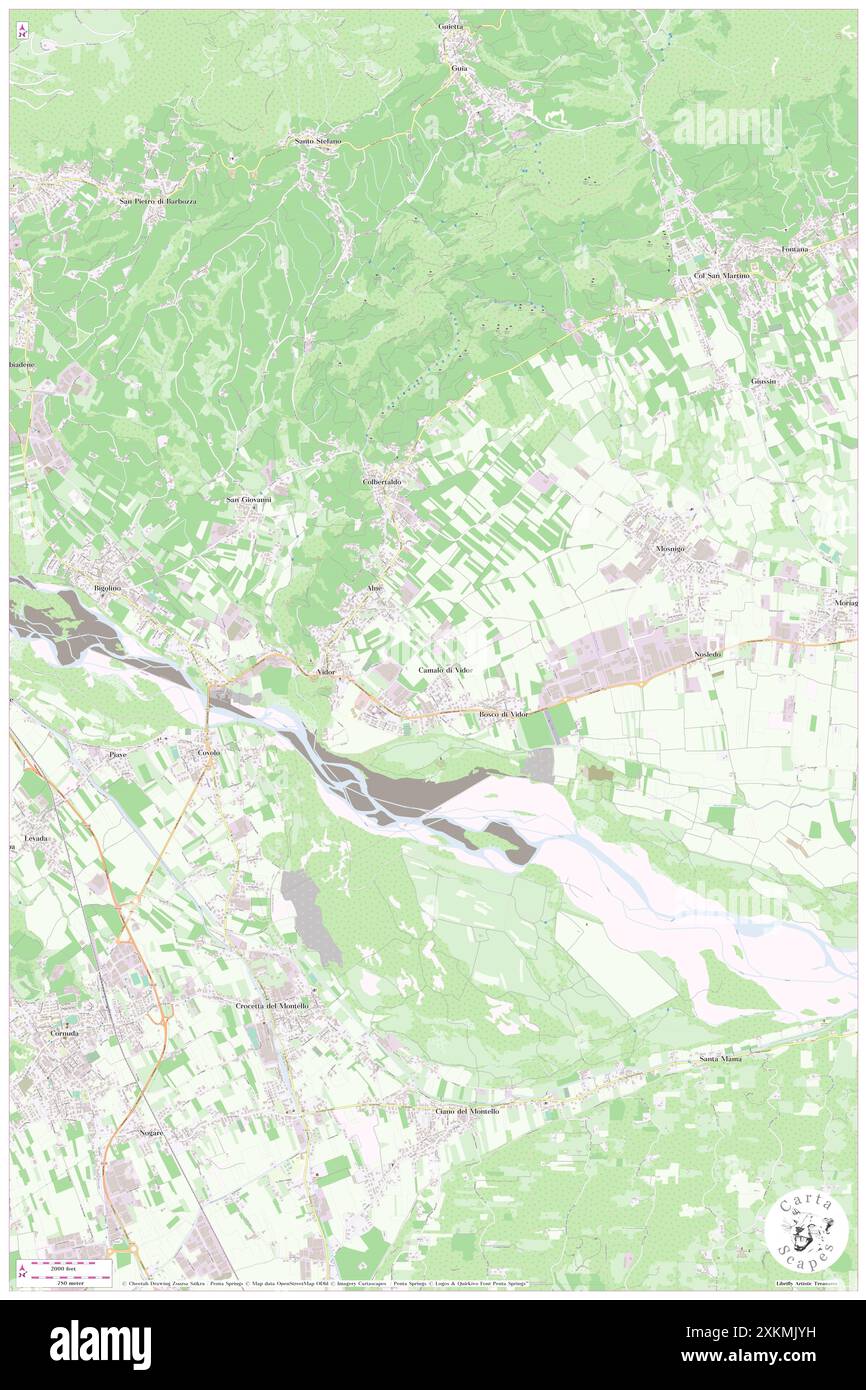 La Tordera, Provincia di Treviso, IT, Italie, Vénétie, n 45 51' 48'', N 12 3' 5'', carte, Cartascapes carte publiée en 2024. Explorez Cartascapes, une carte qui révèle la diversité des paysages, des cultures et des écosystèmes de la Terre. Voyage à travers le temps et l'espace, découvrir l'interconnexion du passé, du présent et de l'avenir de notre planète. Banque D'Images