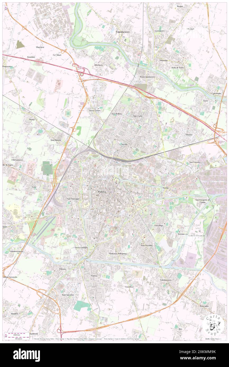 Corso, Provincia di Padova, IT, Italie, Vénétie, n 45 24' 50'', N 11 52' 45'', carte, Cartascapes carte publiée en 2024. Explorez Cartascapes, une carte qui révèle la diversité des paysages, des cultures et des écosystèmes de la Terre. Voyage à travers le temps et l'espace, découvrir l'interconnexion du passé, du présent et de l'avenir de notre planète. Banque D'Images