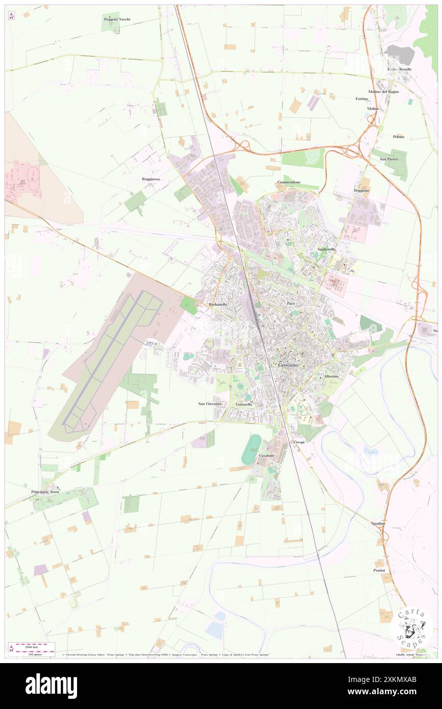 Parco Piero Fanti, Provincia di Grosseto, IT, Italie, Toscane, n 42 45' 55'', N 11 5' 53'', carte, Cartascapes carte publiée en 2024. Explorez Cartascapes, une carte qui révèle la diversité des paysages, des cultures et des écosystèmes de la Terre. Voyage à travers le temps et l'espace, découvrir l'interconnexion du passé, du présent et de l'avenir de notre planète. Banque D'Images