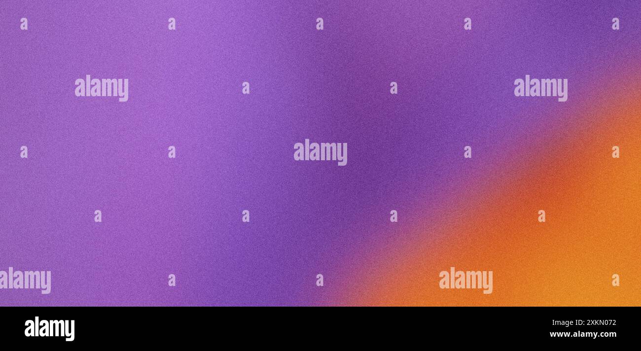 Texture de fond dégradé violet et orange avec un effet granuleux subtil Banque D'Images