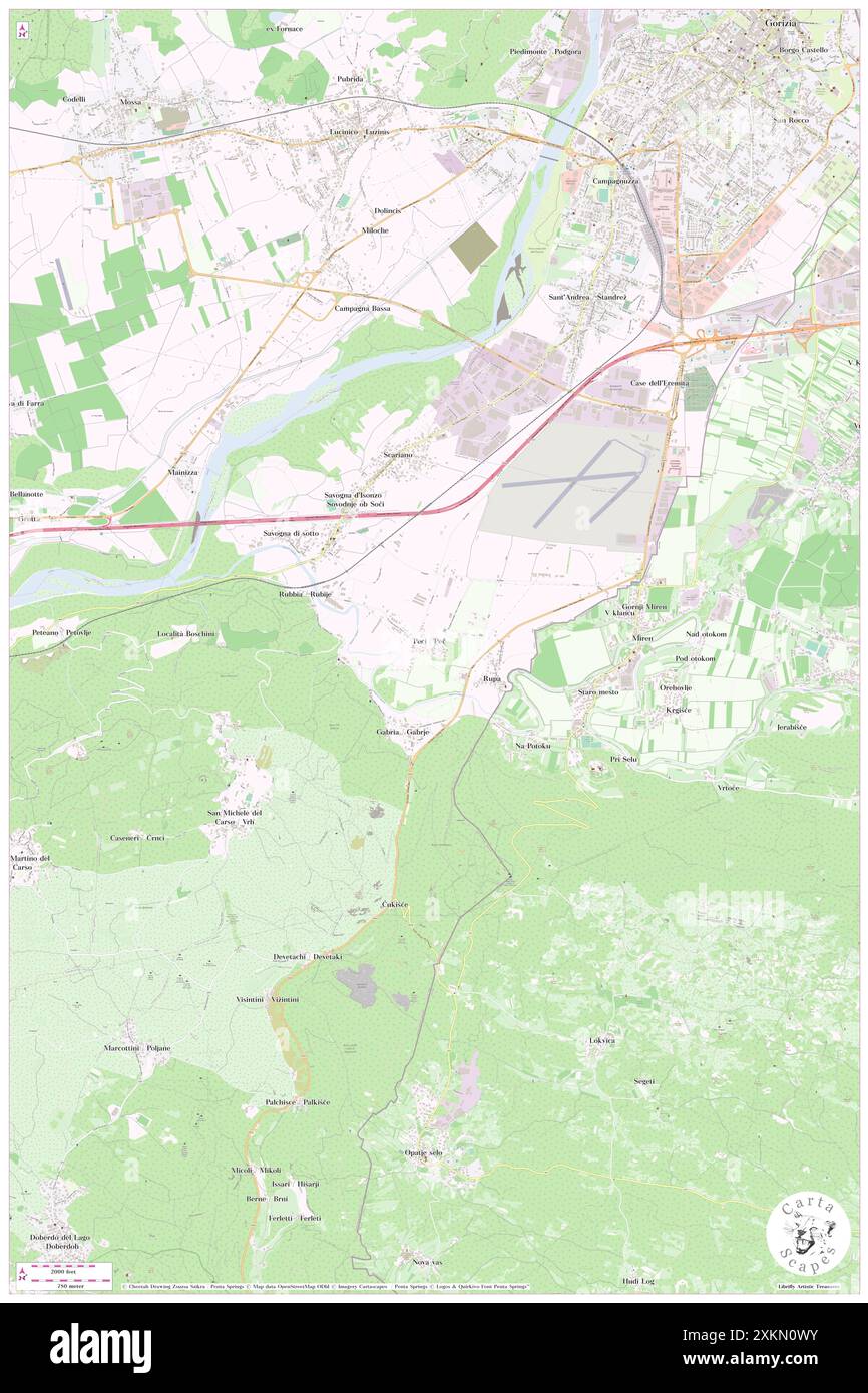 PECI, Gorizia, IT, Italie, Frioul-Vénétie Julienne, n 45 53' 35'', N 13 35' 3'', carte, Cartascapes carte publiée en 2024. Explorez Cartascapes, une carte qui révèle la diversité des paysages, des cultures et des écosystèmes de la Terre. Voyage à travers le temps et l'espace, découvrir l'interconnexion du passé, du présent et de l'avenir de notre planète. Banque D'Images