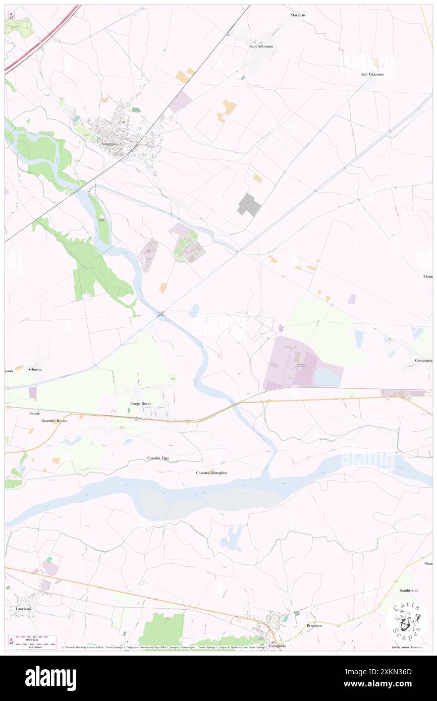 Casale benne, Provincia di Vercelli, IT, Italie, Piémont, n 45 12' 17'', N 8 2' 15'', carte, Cartascapes carte publiée en 2024. Explorez Cartascapes, une carte qui révèle la diversité des paysages, des cultures et des écosystèmes de la Terre. Voyage à travers le temps et l'espace, découvrir l'interconnexion du passé, du présent et de l'avenir de notre planète. Banque D'Images