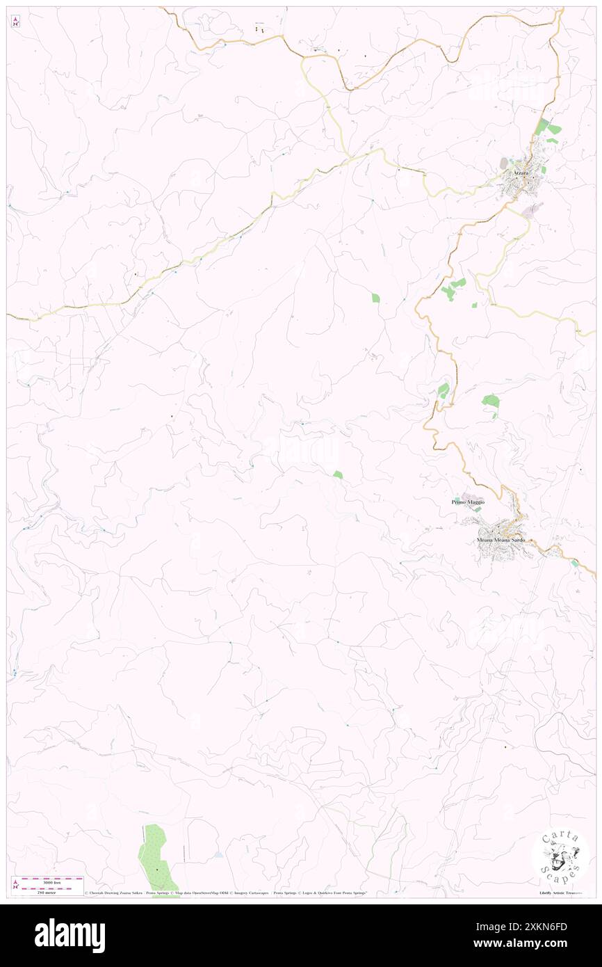 Bruncu Abruzzedu, IT, Italie, Sardaigne, N 39 57' 20'', N 9 2' 17'', carte, Carthascapes carte publiée en 2024. Explorez Cartascapes, une carte qui révèle la diversité des paysages, des cultures et des écosystèmes de la Terre. Voyage à travers le temps et l'espace, découvrir l'interconnexion du passé, du présent et de l'avenir de notre planète. Banque D'Images