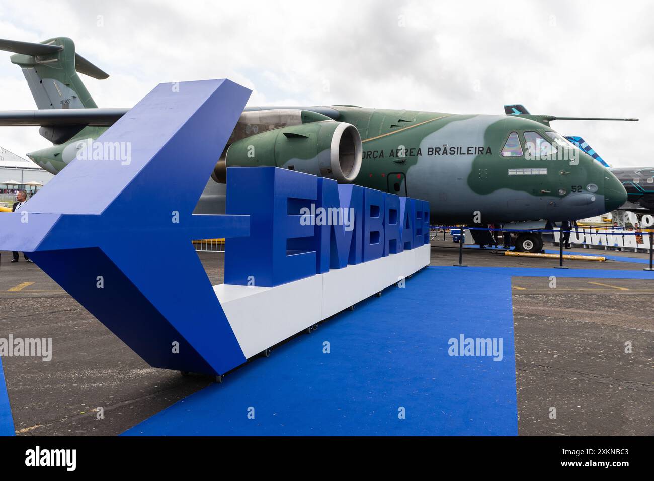 Embraer KC-390 Millennium au Farnborough International Airshow 2024, Royaume-Uni. Banque D'Images