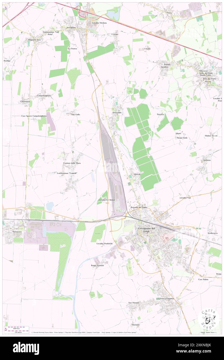 Scalo Ferroviario, Udine, IT, Italie, Friuli Venezia Giulia, n 45 50' 32'', N 13 19' 14'', carte, Cartascapes carte publiée en 2024. Explorez Cartascapes, une carte qui révèle la diversité des paysages, des cultures et des écosystèmes de la Terre. Voyage à travers le temps et l'espace, découvrir l'interconnexion du passé, du présent et de l'avenir de notre planète. Banque D'Images