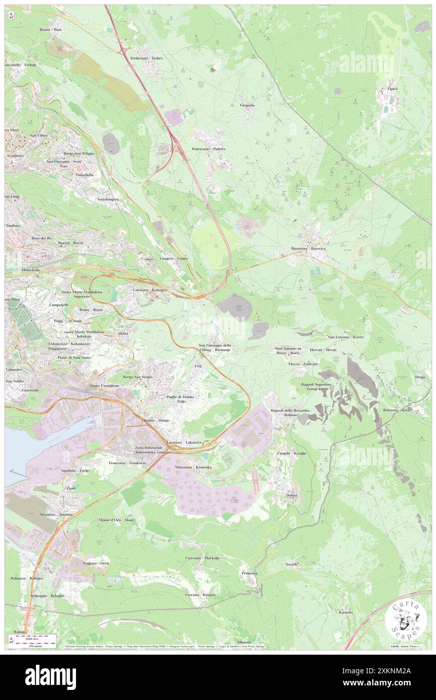 San Giuseppe della Chiusa, Trieste, IT, Italie, Friuli Venezia Giulia, n 45 37' 42'', N 13 50' 30'', carte, Cartascapes carte publiée en 2024. Explorez Cartascapes, une carte qui révèle la diversité des paysages, des cultures et des écosystèmes de la Terre. Voyage à travers le temps et l'espace, découvrir l'interconnexion du passé, du présent et de l'avenir de notre planète. Banque D'Images