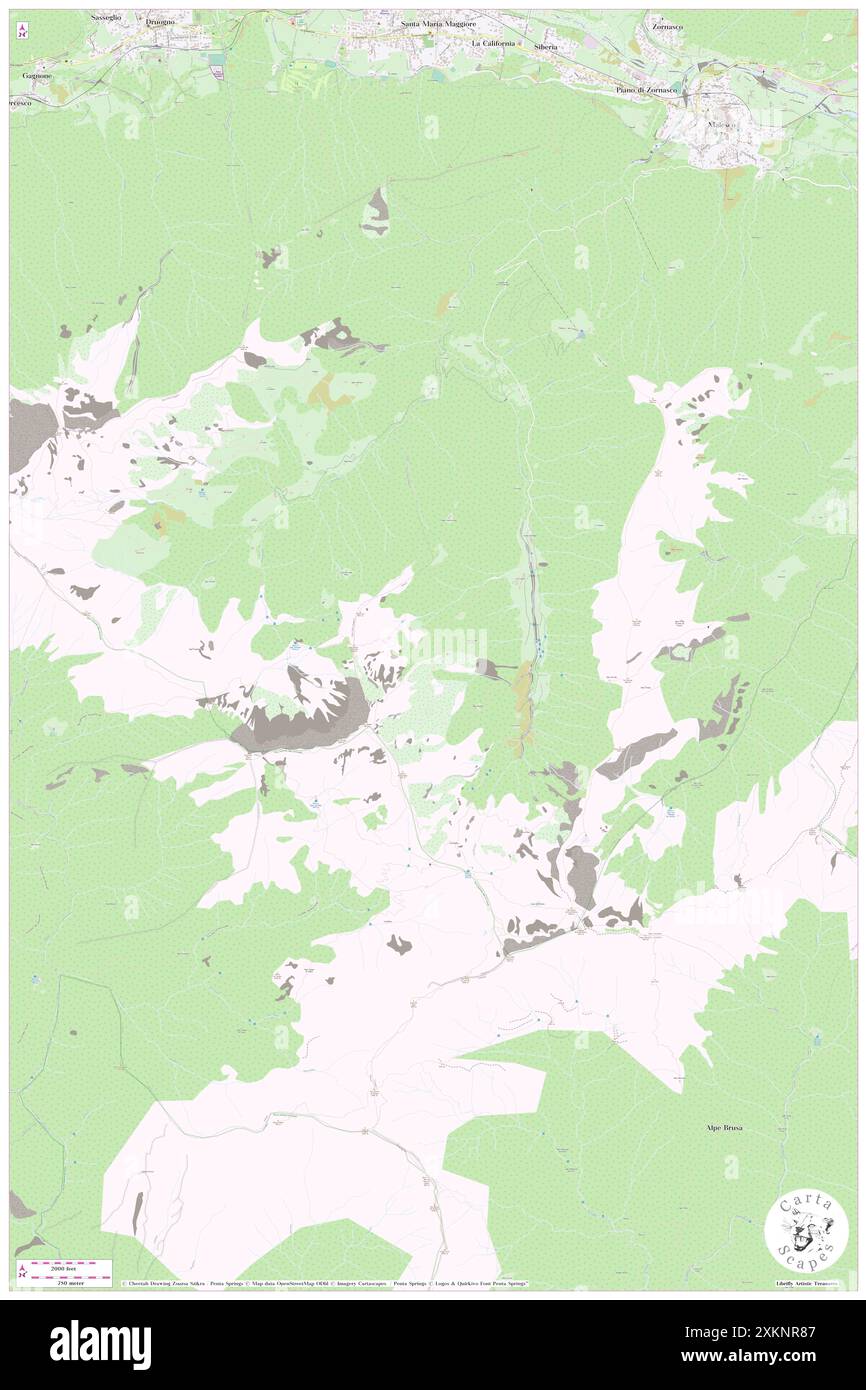 La Cascina, Provincia Verbano-Cusio-Ossola, IT, Italie, Piémont, n 46 4' 59'', N 8 28' 0'', carte, Carthascapes carte publiée en 2024. Explorez Cartascapes, une carte qui révèle la diversité des paysages, des cultures et des écosystèmes de la Terre. Voyage à travers le temps et l'espace, découvrir l'interconnexion du passé, du présent et de l'avenir de notre planète. Banque D'Images