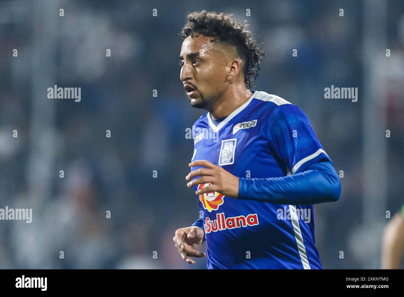 LIMA, PÉROU - 20 JUILLET : Christian Flores de Alianza Atletico Sullana lors du match de Liga 1 Alianza Lima contre Alianza Atletico à Estadio Alejandro Villanueva Banque D'Images
