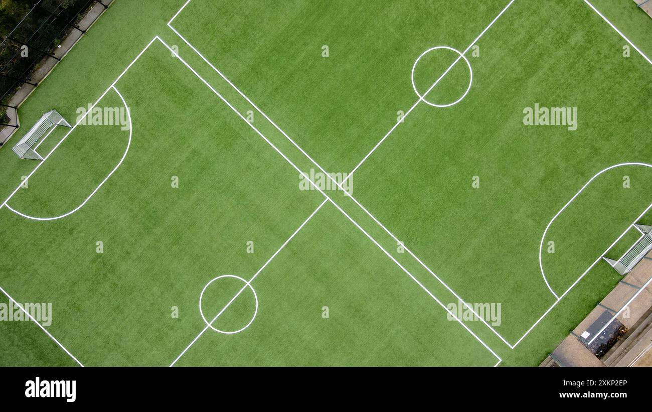 terrain de football astro turf Banque D'Images