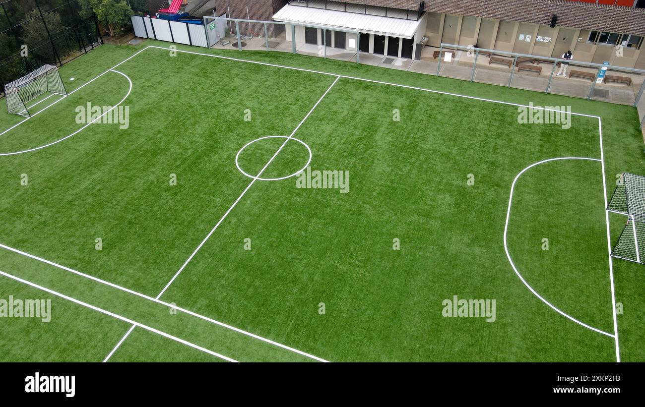 terrain de football astro turf Banque D'Images