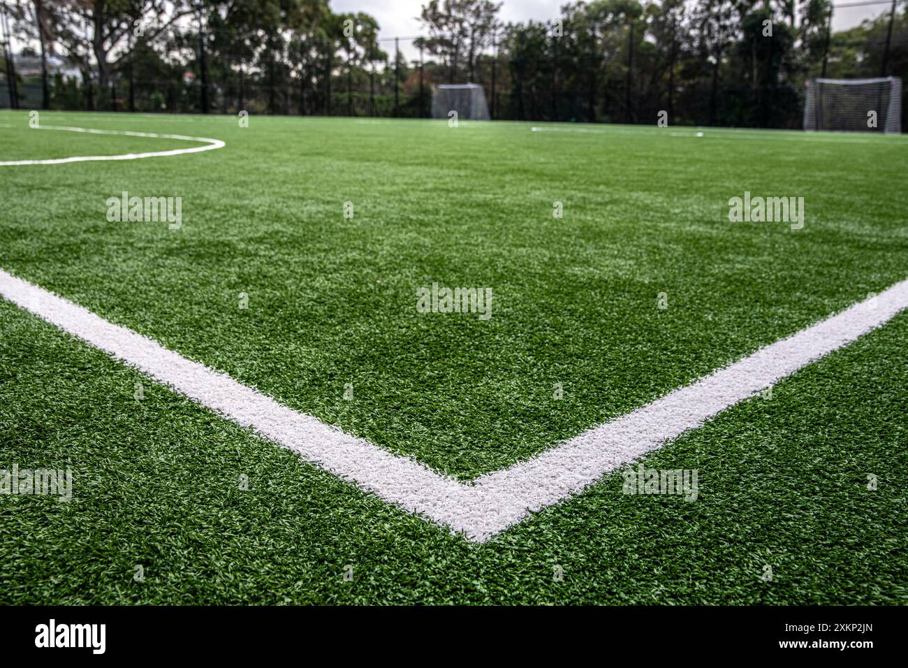 terrain de football astro turf Banque D'Images
