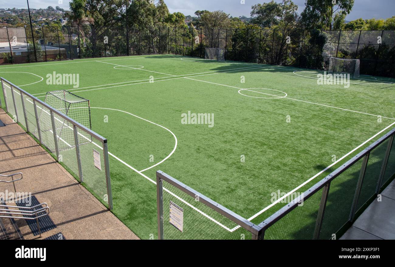 terrain de football astro turf Banque D'Images