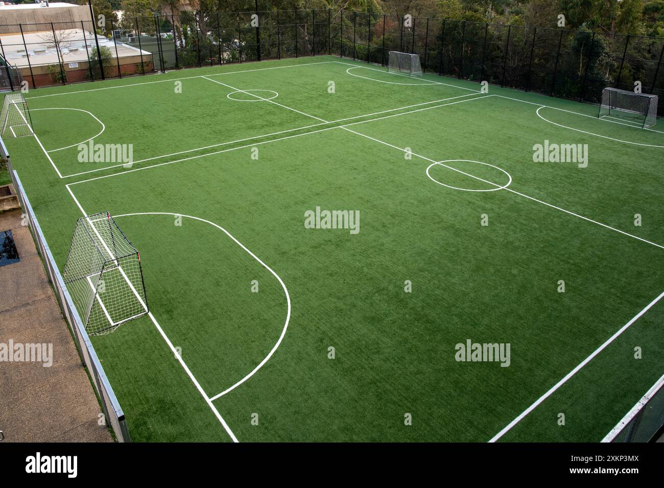 terrain de football astro turf Banque D'Images