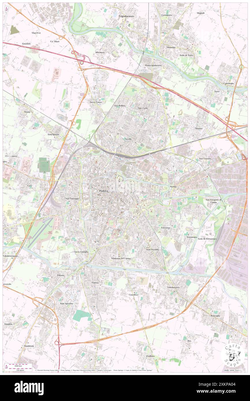 Centro Culturale Altinate San Gaetano, Provincia di Padova, IT, Italie, Vénétie, n 45 24' 31'', N 11 52' 56'', carte, Cartascapes carte publiée en 2024. Explorez Cartascapes, une carte qui révèle la diversité des paysages, des cultures et des écosystèmes de la Terre. Voyage à travers le temps et l'espace, découvrir l'interconnexion du passé, du présent et de l'avenir de notre planète. Banque D'Images