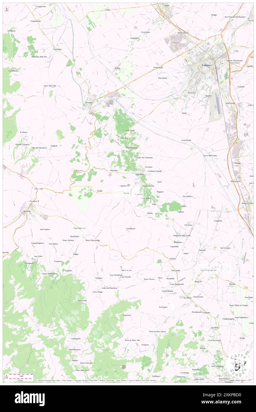 Montefalco, Provincia di Perugia, IT, Italie, Ombrie, n 42 53' 27'', N 12 38' 53'', carte, Cartascapes carte publiée en 2024. Explorez Cartascapes, une carte qui révèle la diversité des paysages, des cultures et des écosystèmes de la Terre. Voyage à travers le temps et l'espace, découvrir l'interconnexion du passé, du présent et de l'avenir de notre planète. Banque D'Images