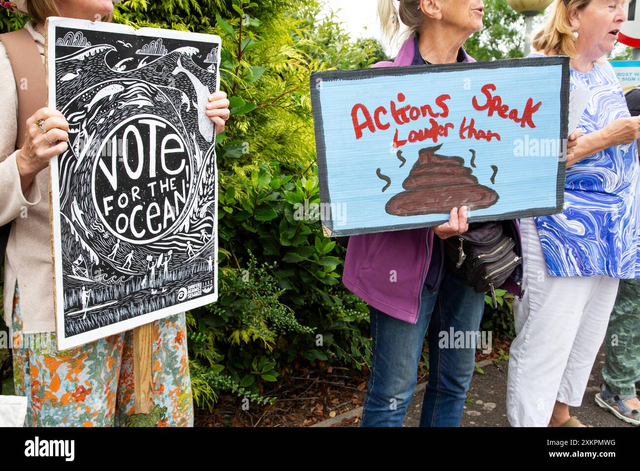 Manifestation sur l'eau du Sud-Ouest, Peninsula Business Park, Exeter U. K le 24 juillet 2024 Banque D'Images