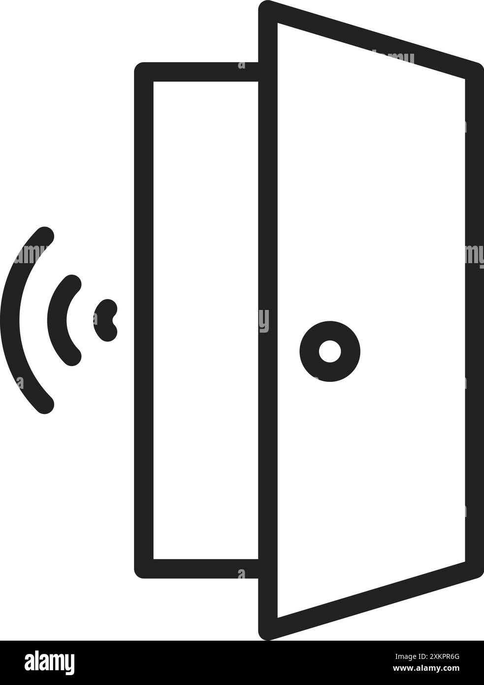 Image vectorielle d'icône de portes automatiques. Convient pour les applications mobiles, les applications Web et les supports d'impression. Illustration de Vecteur