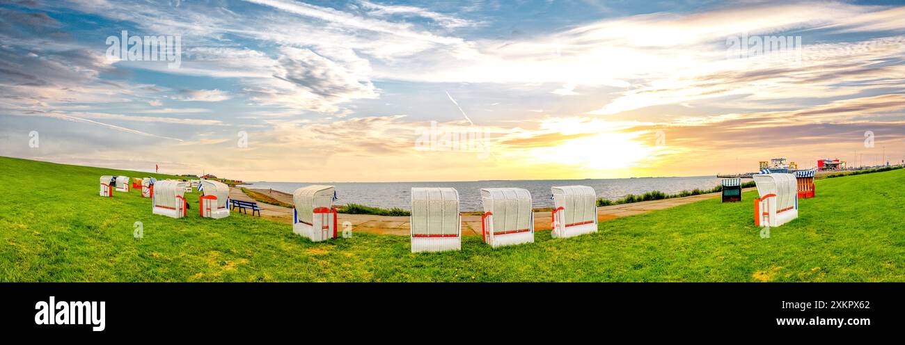 Dagebuell, Island Ferry, Allemagne Banque D'Images