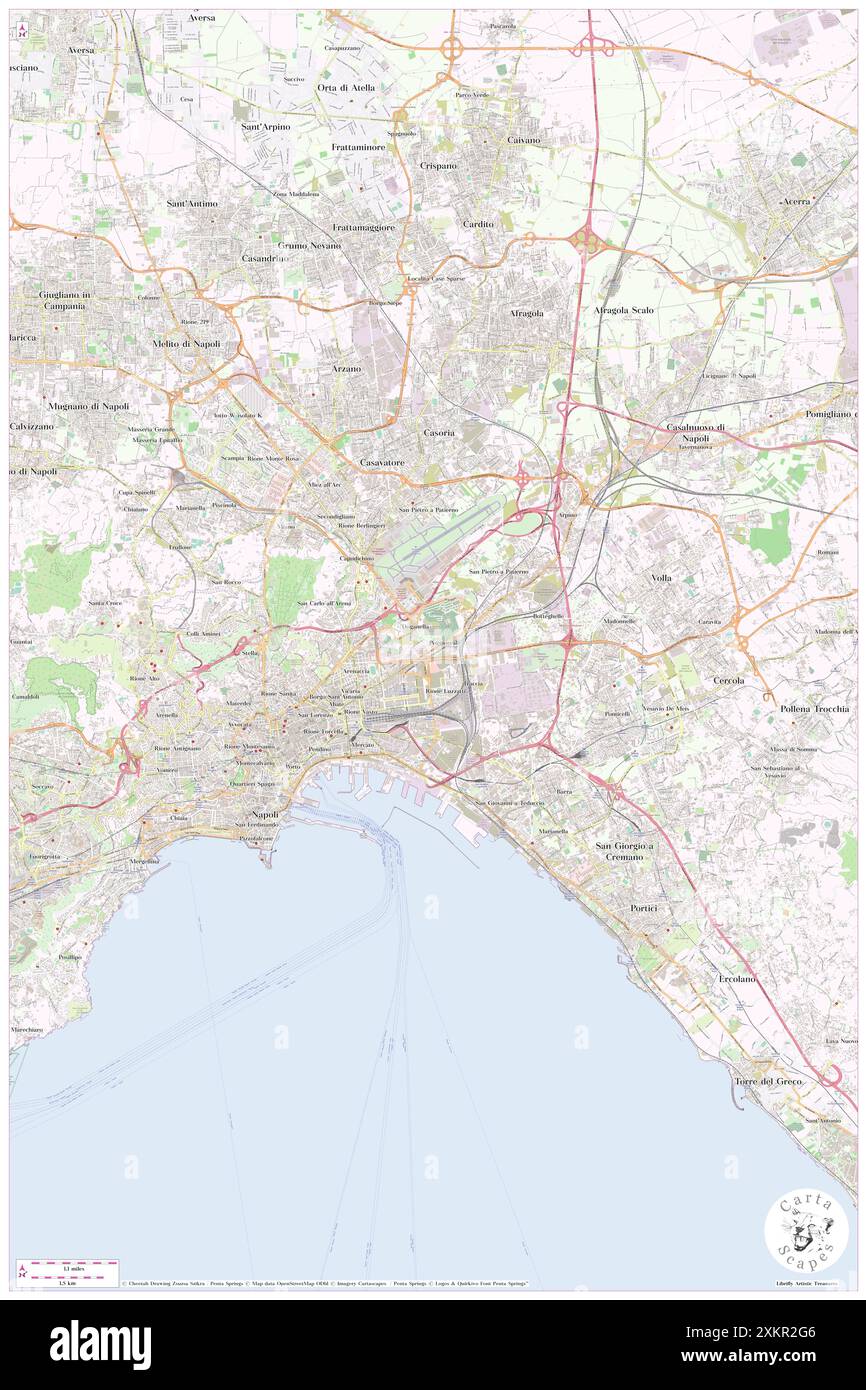 Poggioreale, Napoli, IT, Italie, Campanie, n 40 51' 55'', N 14 17' 19'', carte, Cartascapes carte publiée en 2024. Explorez Cartascapes, une carte qui révèle la diversité des paysages, des cultures et des écosystèmes de la Terre. Voyage à travers le temps et l'espace, découvrir l'interconnexion du passé, du présent et de l'avenir de notre planète. Banque D'Images