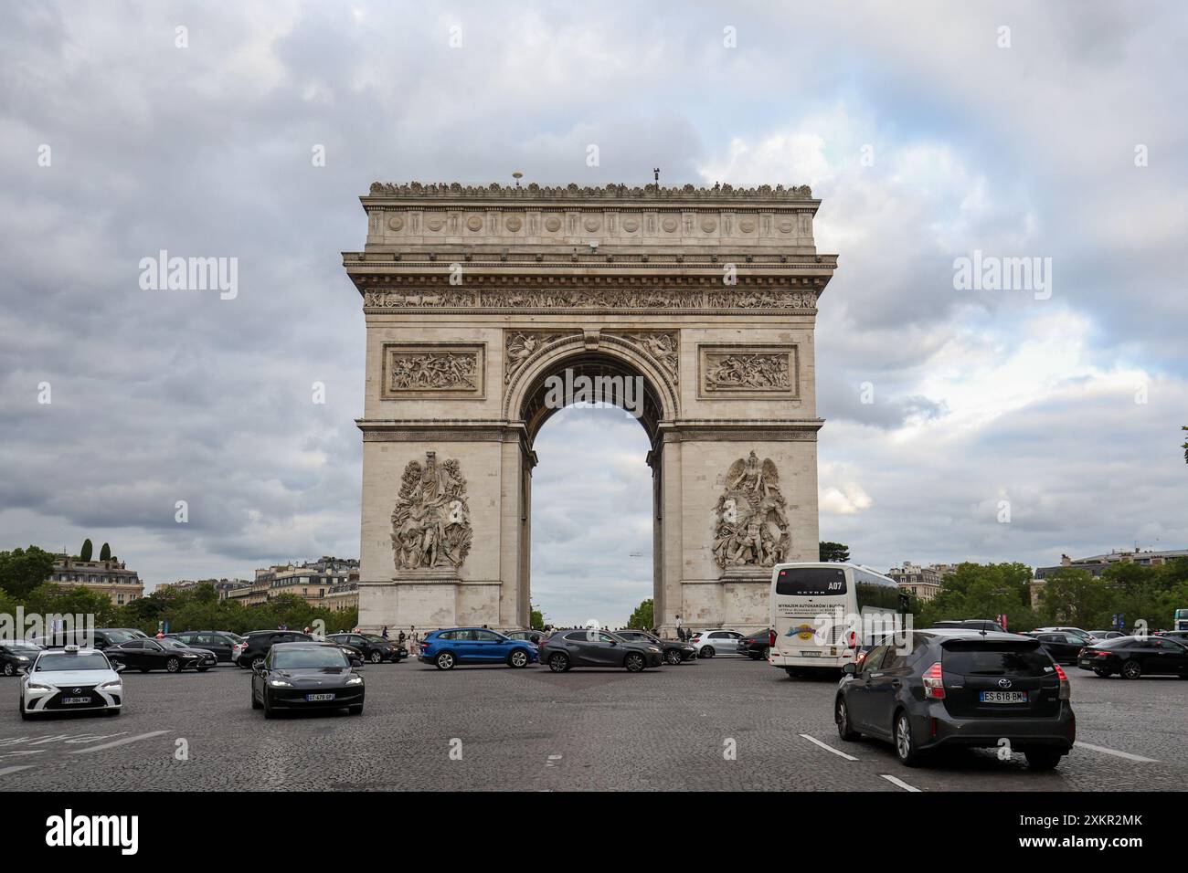 Pariz, Francuska. 24 juillet 2024. Préparatifs des Jeux Olympiques d'été à Paris le 24 juillet 2024. Les Jeux Olympiques de Paris 2024 se déroulent du 26 juillet au 11 août 2024 à Paris, France. Ayant déjà accueilli les Jeux en 1900 et 1924, Paris deviendra la deuxième ville à accueillir les Jeux olympiques d'été à trois reprises, aux côtés de Londres (1908, 1948 et 2012). Les Jeux Olympiques de 2024 marquent également le centenaire des Jeux Olympiques de 1924. La France sera l’hôte pour la 6ème fois au total, y compris les Jeux Olympiques d’été et d’hiver. Photo : Igor Kralj/PIXSELL crédit : Pixsell/Alamy Live News Banque D'Images