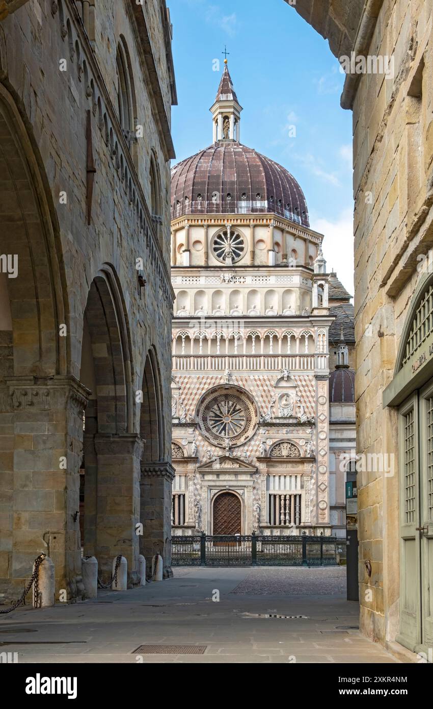Colleoni Chapel - Cappella Colleoni, Citta alta, Bergame, Italie Banque D'Images
