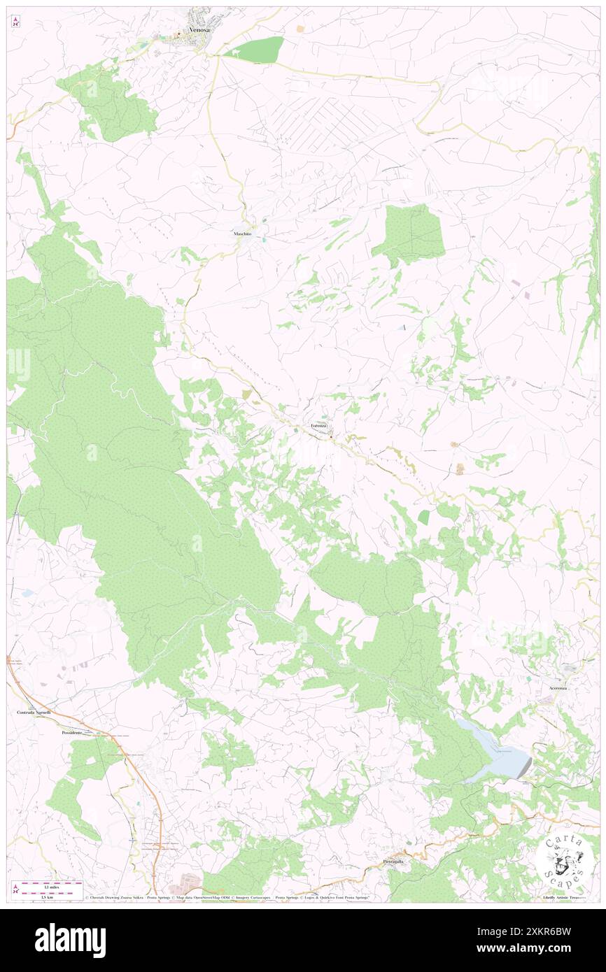 Forenza, Provincia di Potenza, IT, Italie, Basilicate, n 40 51' 31'', N 15 51' 23'', carte, Cartascapes carte publiée en 2024. Explorez Cartascapes, une carte qui révèle la diversité des paysages, des cultures et des écosystèmes de la Terre. Voyage à travers le temps et l'espace, découvrir l'interconnexion du passé, du présent et de l'avenir de notre planète. Banque D'Images