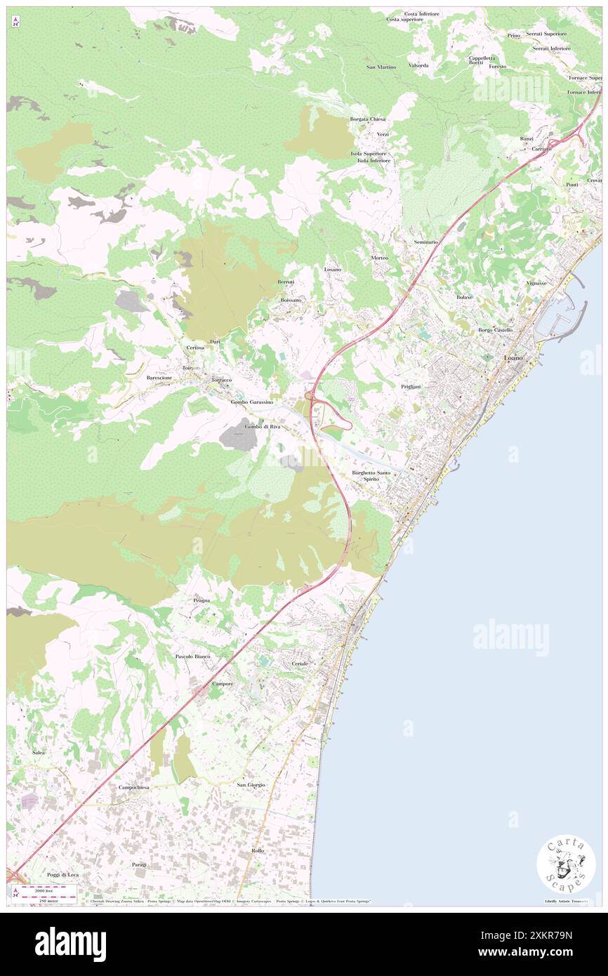 Borghetto Santo Spirito, Provincia di Savona, IT, Italie, Ligurie, n 44 6' 55'', N 8 14' 20'', carte, Cartascapes carte publiée en 2024. Explorez Cartascapes, une carte qui révèle la diversité des paysages, des cultures et des écosystèmes de la Terre. Voyage à travers le temps et l'espace, découvrir l'interconnexion du passé, du présent et de l'avenir de notre planète. Banque D'Images