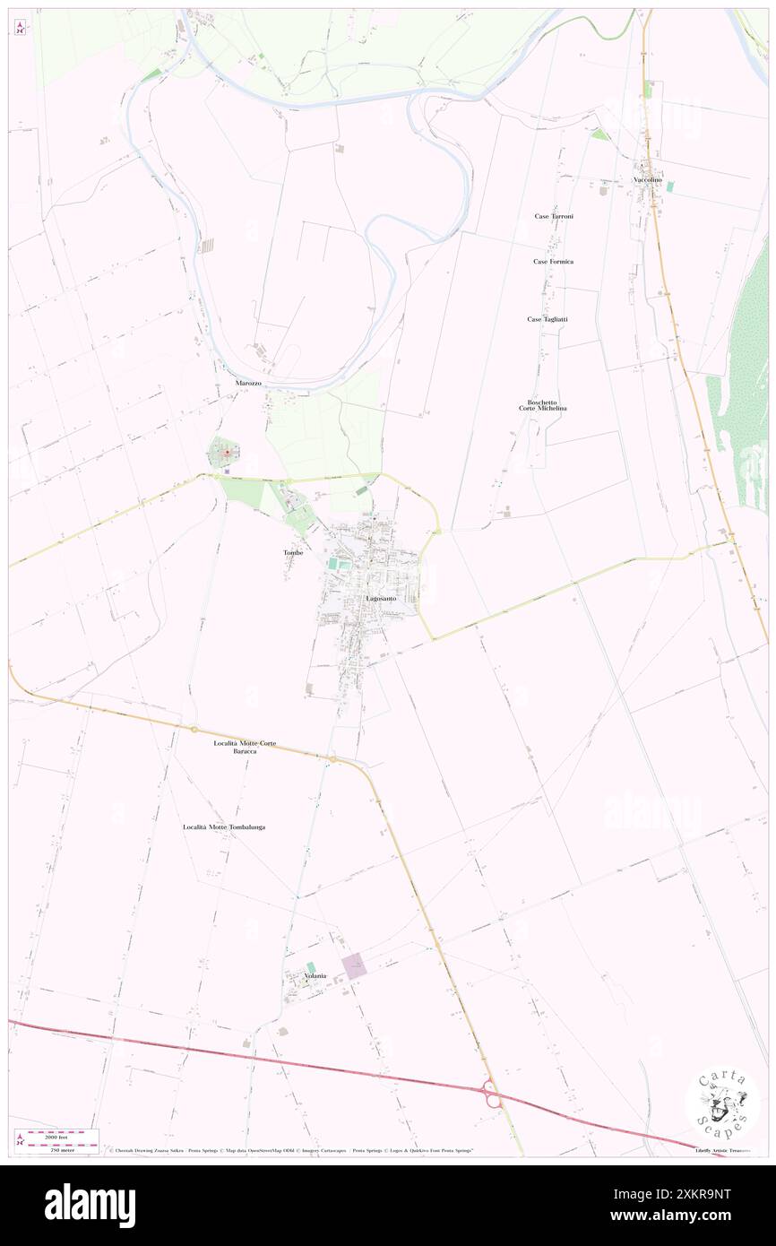 Deltahotel FERRARA, Provincia di Ferrara, IT, Italie, Emilie-Romagne, n 44 45' 48'', N 12 8' 37'', carte, Cartascapes carte publiée en 2024. Explorez Cartascapes, une carte qui révèle la diversité des paysages, des cultures et des écosystèmes de la Terre. Voyage à travers le temps et l'espace, découvrir l'interconnexion du passé, du présent et de l'avenir de notre planète. Banque D'Images