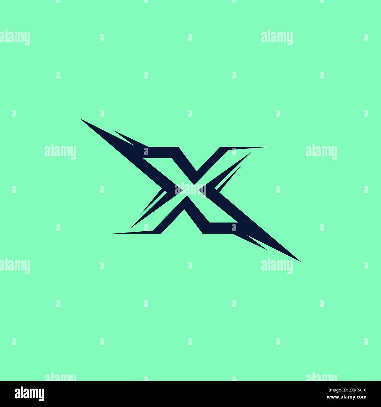 X logo conception vectorielle. Lettre X logo abstrait Illustration de Vecteur