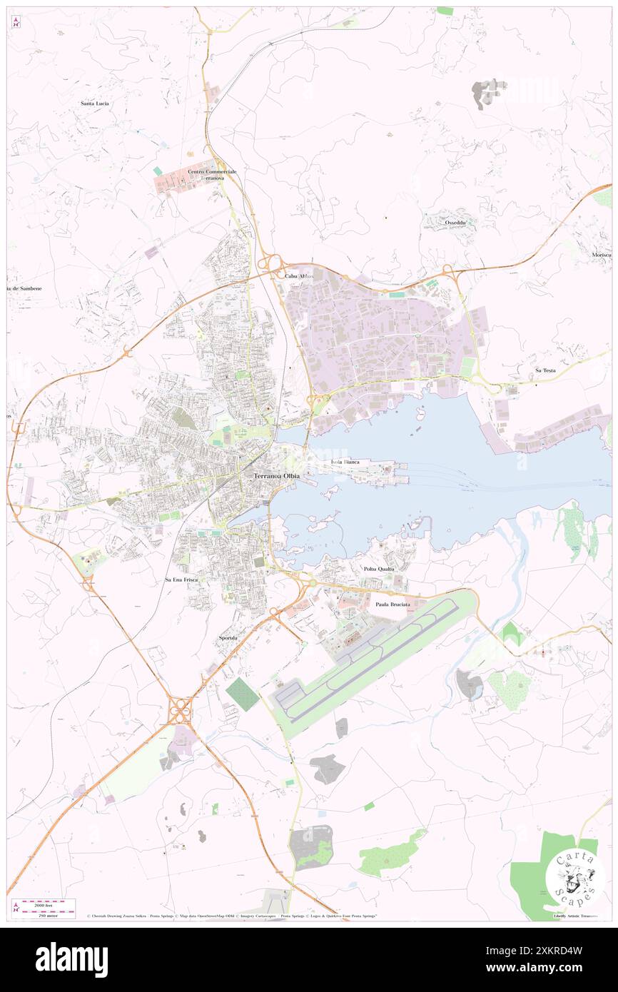 Stazione Olbia Marittima, Provincia di Sassari, IT, Italie, Sardaigne, n 40 55' 28'', N 9 30' 29'', carte, Cartascapes carte publiée en 2024. Explorez Cartascapes, une carte qui révèle la diversité des paysages, des cultures et des écosystèmes de la Terre. Voyage à travers le temps et l'espace, découvrir l'interconnexion du passé, du présent et de l'avenir de notre planète. Banque D'Images