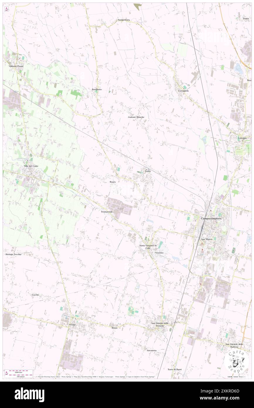 Santa Giustina in colle, Provincia di Padova, IT, Italie, Vénétie, n 45 33' 49'', N 11 54' 23'', carte, Cartascapes carte publiée en 2024. Explorez Cartascapes, une carte qui révèle la diversité des paysages, des cultures et des écosystèmes de la Terre. Voyage à travers le temps et l'espace, découvrir l'interconnexion du passé, du présent et de l'avenir de notre planète. Banque D'Images