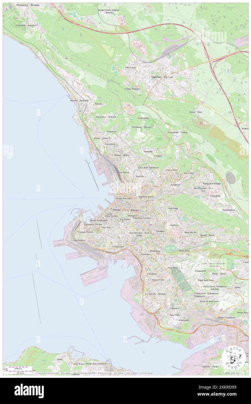 Hotel Roma, Trieste, IT, Italie, Friuli Venezia Giulia, n 45 39' 20'', N 13 46' 25'', carte, Carthascapes carte publiée en 2024. Explorez Cartascapes, une carte qui révèle la diversité des paysages, des cultures et des écosystèmes de la Terre. Voyage à travers le temps et l'espace, découvrir l'interconnexion du passé, du présent et de l'avenir de notre planète. Banque D'Images