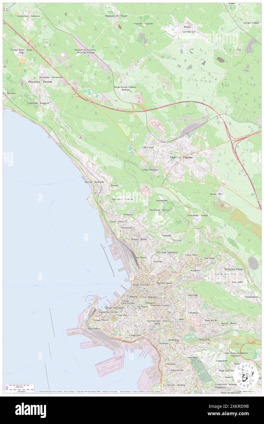 Trieste Mediumwave Transmitter, Trieste, IT, Italie, Friuli Venezia Giulia, n 45 40' 35'', N 13 46' 9'', carte, Carthascapes carte publiée en 2024. Explorez Cartascapes, une carte qui révèle la diversité des paysages, des cultures et des écosystèmes de la Terre. Voyage à travers le temps et l'espace, découvrir l'interconnexion du passé, du présent et de l'avenir de notre planète. Banque D'Images