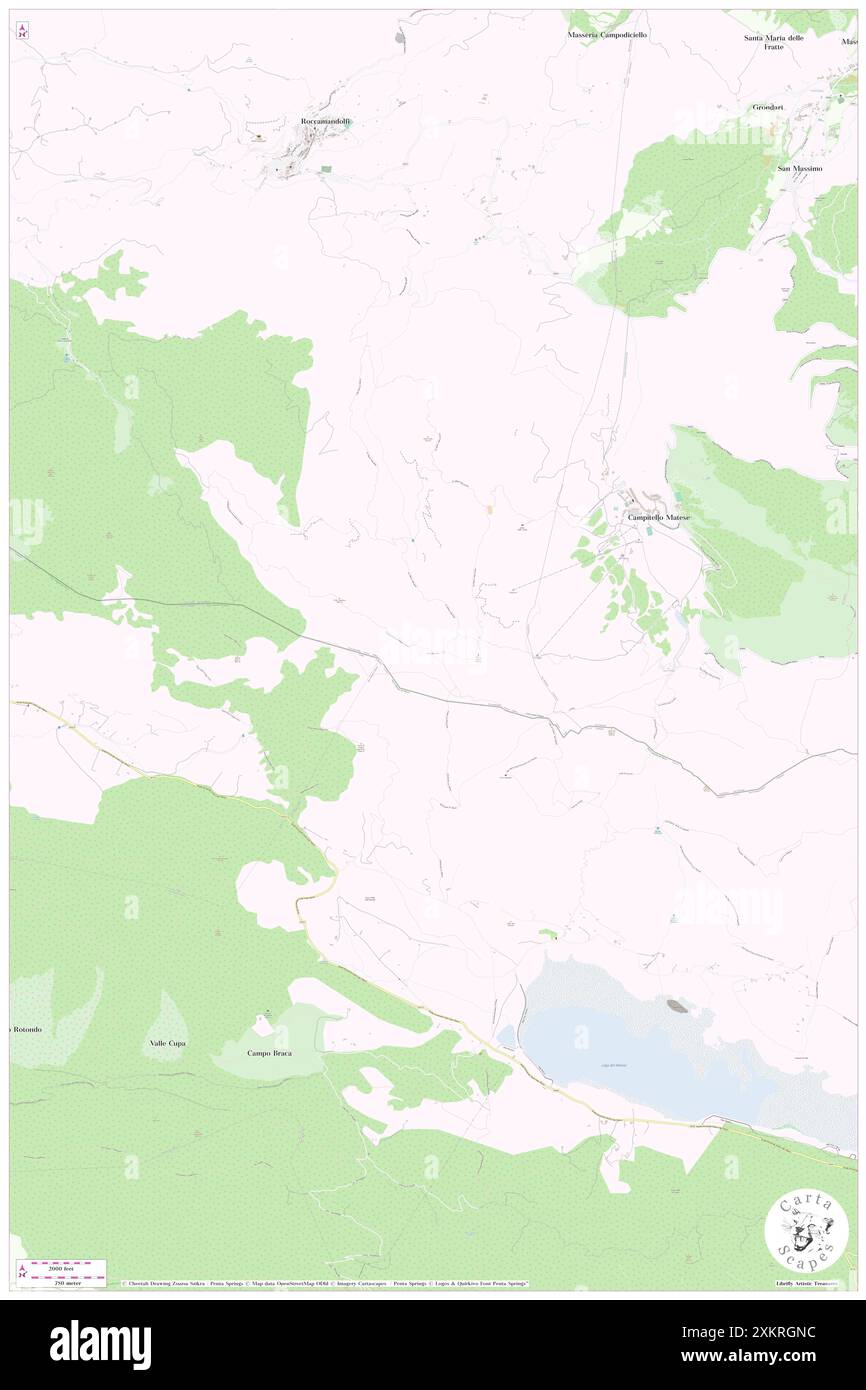 Montagna del Matese, IT, Italy, Molise, N 41 27' 0'', N 14 22' 0'', map, Carthascapes map publié en 2024. Explorez Cartascapes, une carte qui révèle la diversité des paysages, des cultures et des écosystèmes de la Terre. Voyage à travers le temps et l'espace, découvrir l'interconnexion du passé, du présent et de l'avenir de notre planète. Banque D'Images