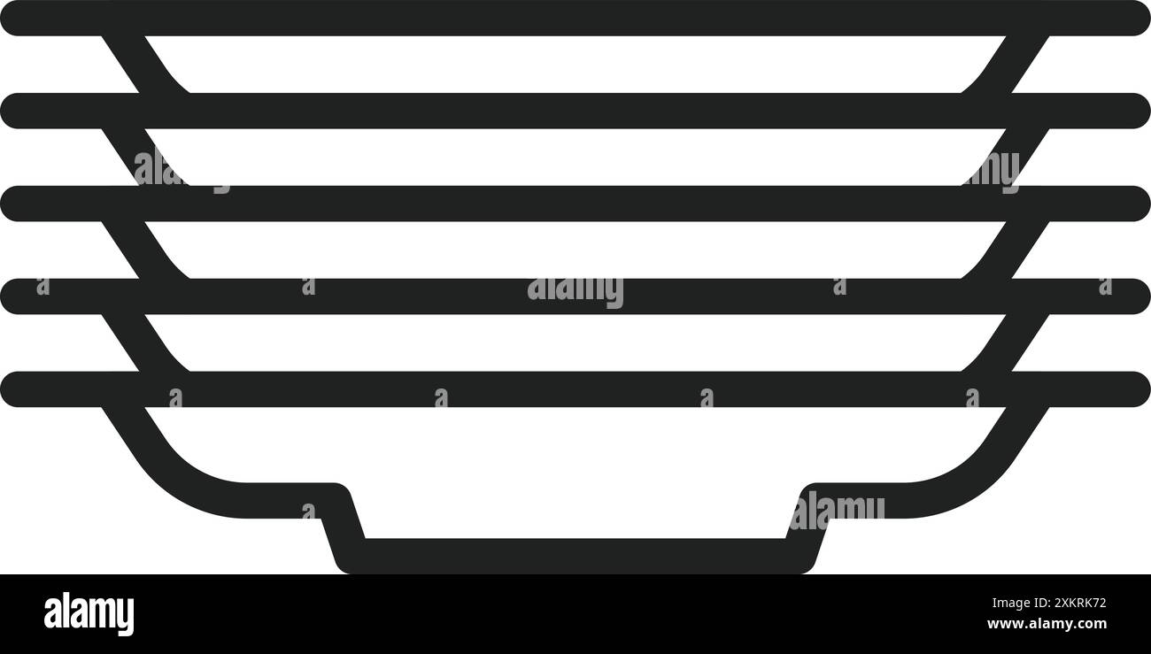 Image vectorielle d'icône de plaques. Convient pour les applications mobiles, les applications Web et les supports d'impression. Illustration de Vecteur