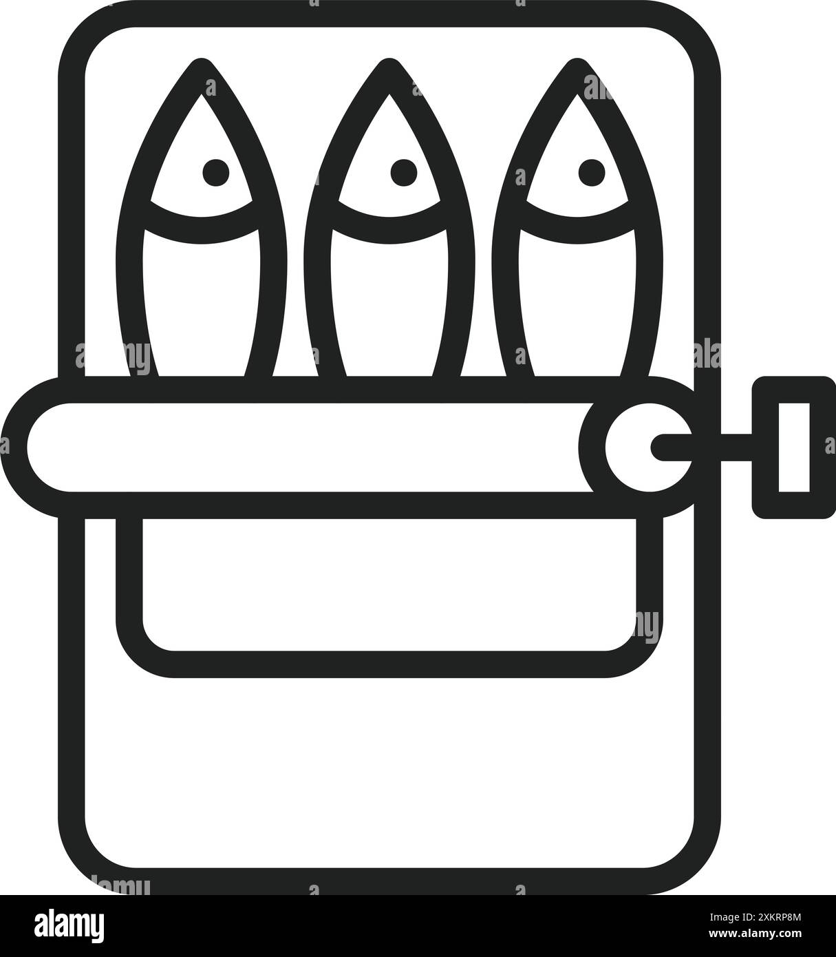 Image vectorielle d'icône de sardines. Convient pour les applications mobiles, les applications Web et les supports d'impression. Illustration de Vecteur