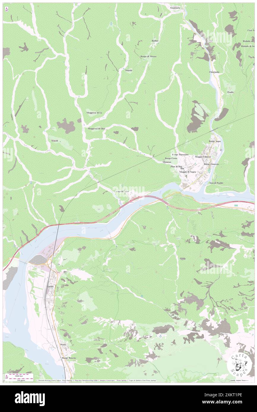 Campiolo, Udine, IT, Italie, Frioul-Vénétie Julienne, n 46 23' 59'', N 13 9' 55'', carte, Carthascapes carte publiée en 2024. Explorez Cartascapes, une carte qui révèle la diversité des paysages, des cultures et des écosystèmes de la Terre. Voyage à travers le temps et l'espace, découvrir l'interconnexion du passé, du présent et de l'avenir de notre planète. Banque D'Images