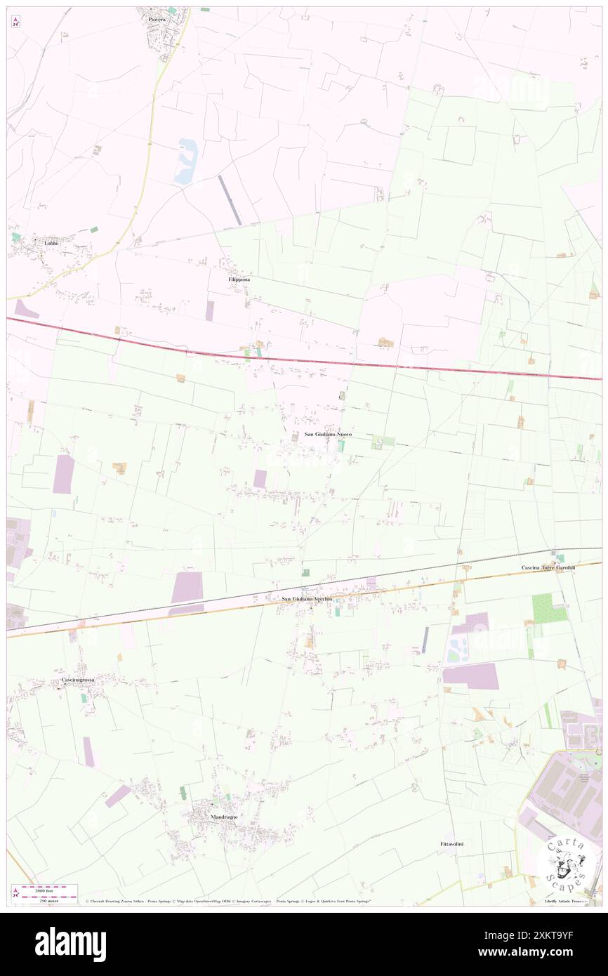 San Giuliano Nuovo, Provincia di Alessandria, IT, Italie, Piémont, n 44 54' 21'', N 8 45' 39'', carte, Carthascapes carte publiée en 2024. Explorez Cartascapes, une carte qui révèle la diversité des paysages, des cultures et des écosystèmes de la Terre. Voyage à travers le temps et l'espace, découvrir l'interconnexion du passé, du présent et de l'avenir de notre planète. Banque D'Images