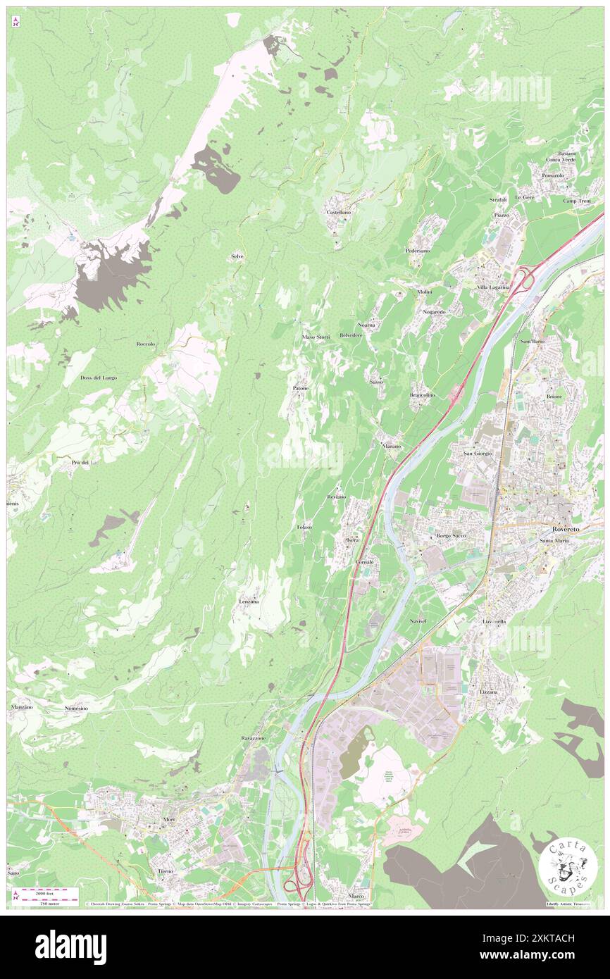 Isera, Provincia autonoma di Trento, IT, Italie, Trentin-Haut-Adige, N 45 53' 15'', N 11 0' 33'', carte, Carthascapes carte publiée en 2024. Explorez Cartascapes, une carte qui révèle la diversité des paysages, des cultures et des écosystèmes de la Terre. Voyage à travers le temps et l'espace, découvrir l'interconnexion du passé, du présent et de l'avenir de notre planète. Banque D'Images