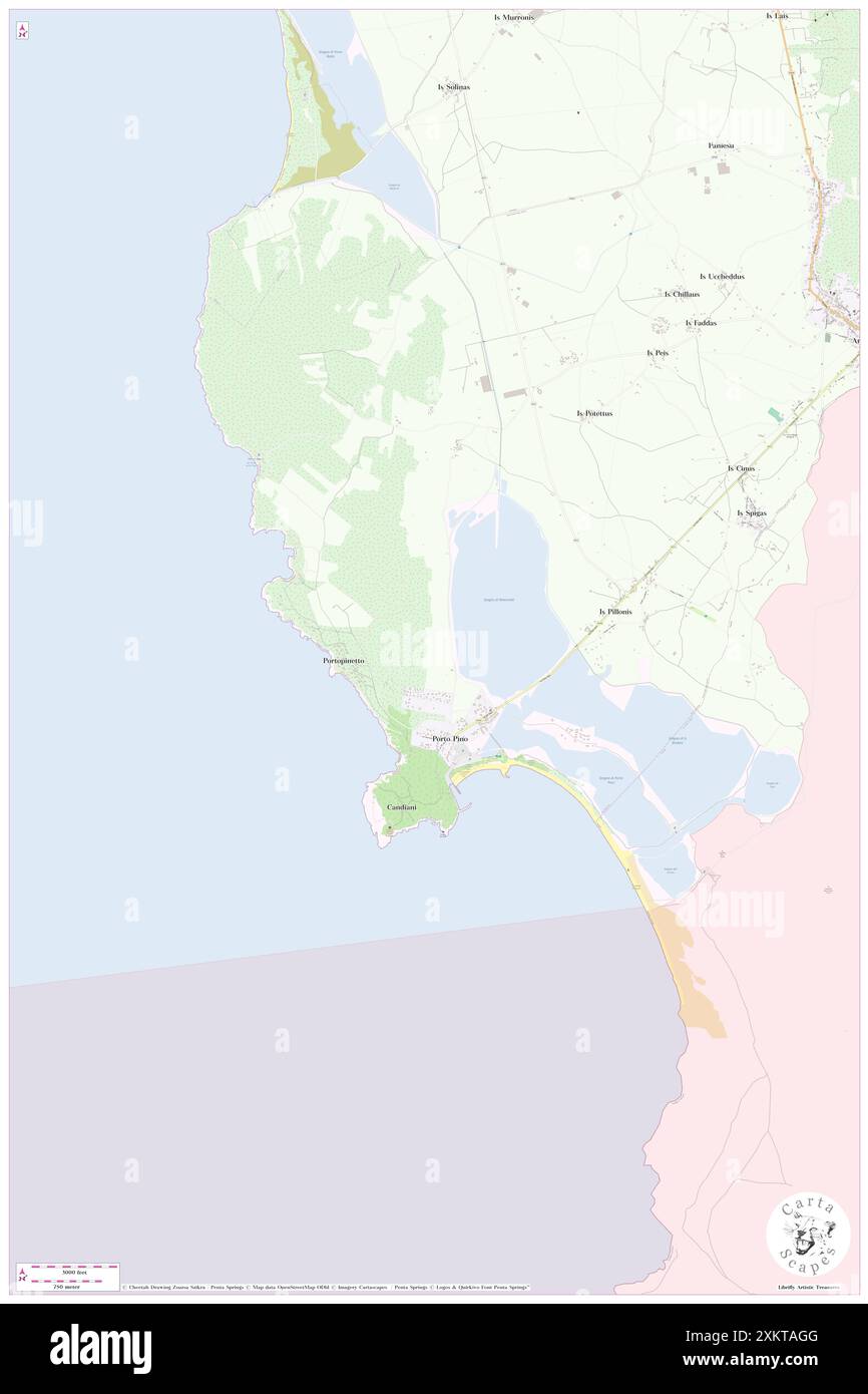 sa Salina, IT, Italie, Sardaigne, N 38 58' 24'', N 8 35' 36'', carte, Carthascapes carte publiée en 2024. Explorez Cartascapes, une carte qui révèle la diversité des paysages, des cultures et des écosystèmes de la Terre. Voyage à travers le temps et l'espace, découvrir l'interconnexion du passé, du présent et de l'avenir de notre planète. Banque D'Images