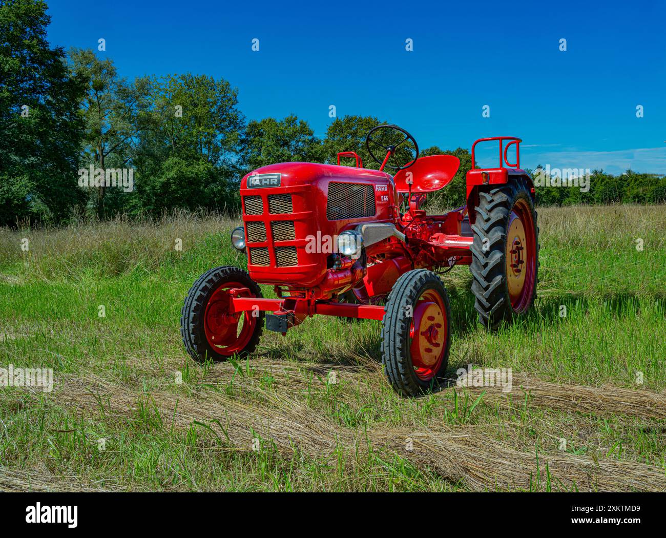 Tracteur historique Fahr d 66, cylindrée , 636, CH, 11, année de construction, 1956–1958 Banque D'Images