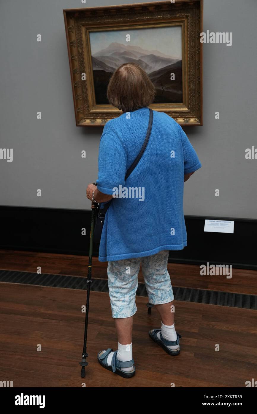 David Caspar Friedrich in der Alten Nationalgalerie GER, 20240724, Symbolbild, Museum,David Caspar Friedrich in der Alten Nationalgalerie, unendliche Landschaften *** David Caspar Friedrich in the Alte Nationalgalerie GER, 20240724, image symbolique, musée,David Caspar Friedrich in the Alte Nationalgalerie, Infinite Landschaften Banque D'Images