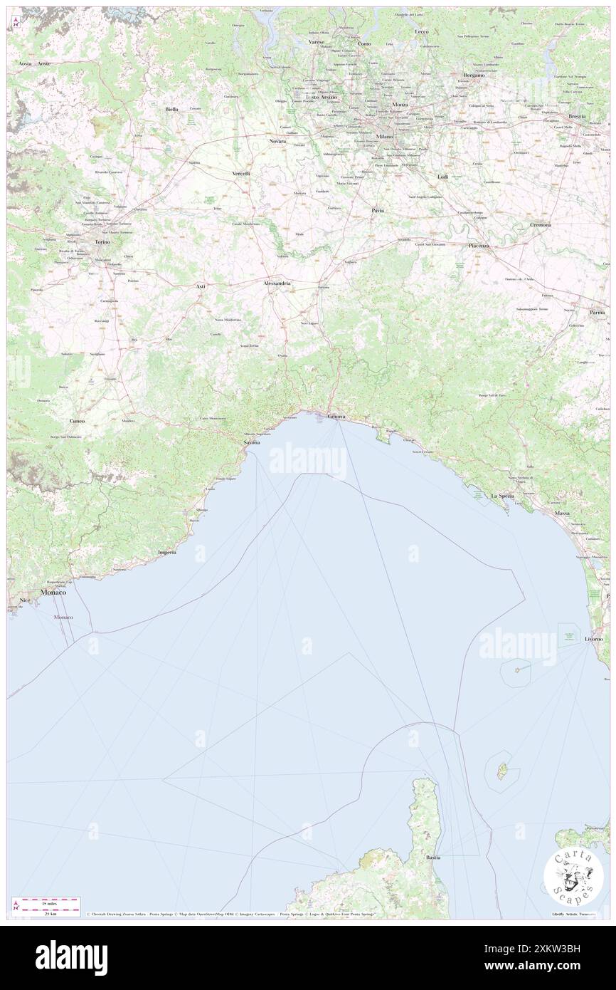 Ligurie, , IT, Italie, Ligurie, n 44 30' 0'', N 8 49' 59'', carte, Cartascapes carte publiée en 2024. Explorez Cartascapes, une carte qui révèle la diversité des paysages, des cultures et des écosystèmes de la Terre. Voyage à travers le temps et l'espace, découvrir l'interconnexion du passé, du présent et de l'avenir de notre planète. Banque D'Images